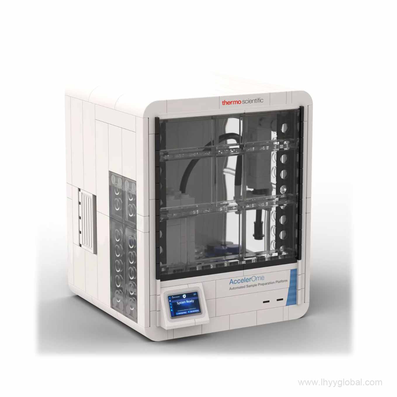 Custom Thermo Scientific AccelerOme automated platform building block display model