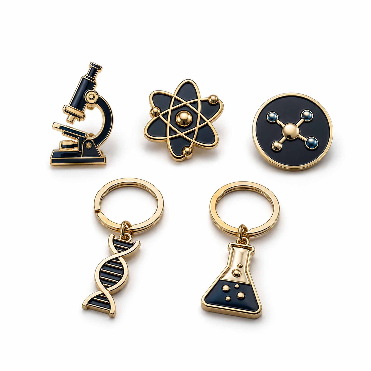 Custom pins magnets keychains and branded accessories