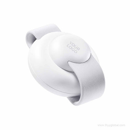 Custom logo white foldable 3-in-1 magnetic wireless charger with flexible silicone strap