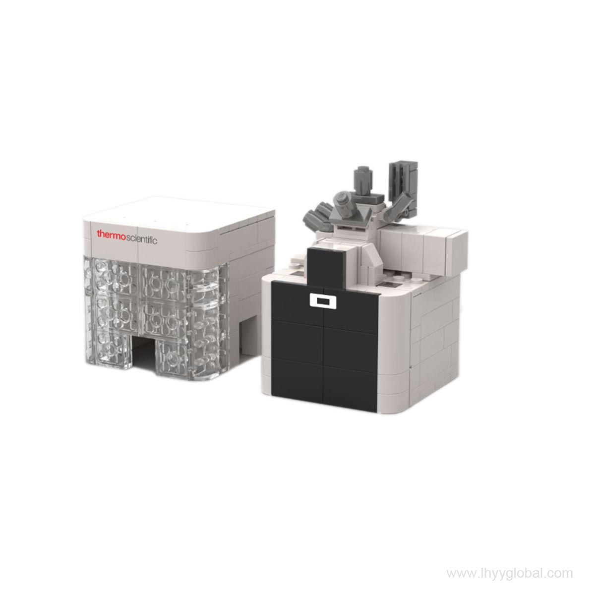 Lego-compatible Thermo Scientific Helios 5 FX DualBeam FIB-SEM building block model