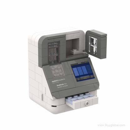 Thermo Fisher Scientific SeqStudio Flex Genetic Analyzer 117-piece building block model in white and gray