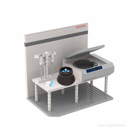 Thermo Scientific benchtop centrifuge and F-Series Finnpipette 276-piece building block laboratory model