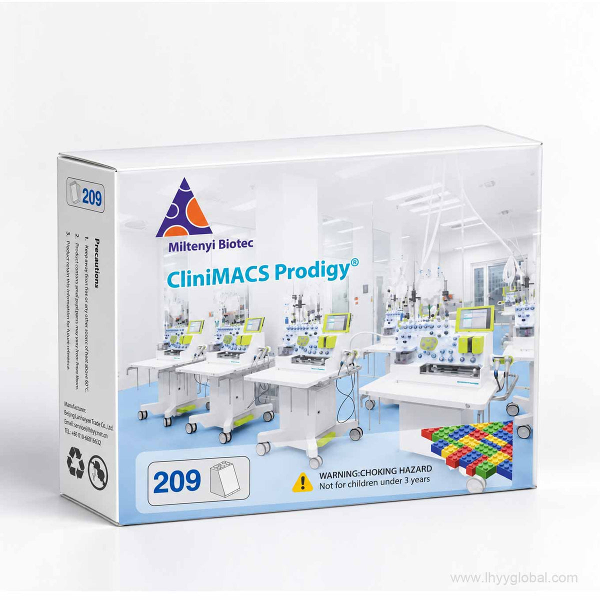 Miltenyi Biotec CliniMACS Prodigy 209-piece building block set with retail packaging