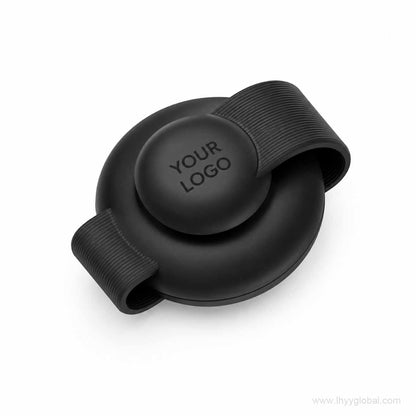 Custom logo black foldable 3-in-1 magnetic wireless charger in compact folded design