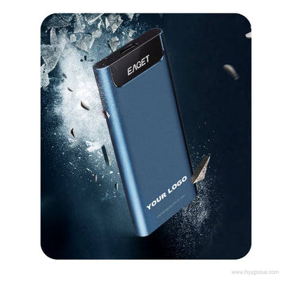 Slim portable M.2 external SSD with metal housing