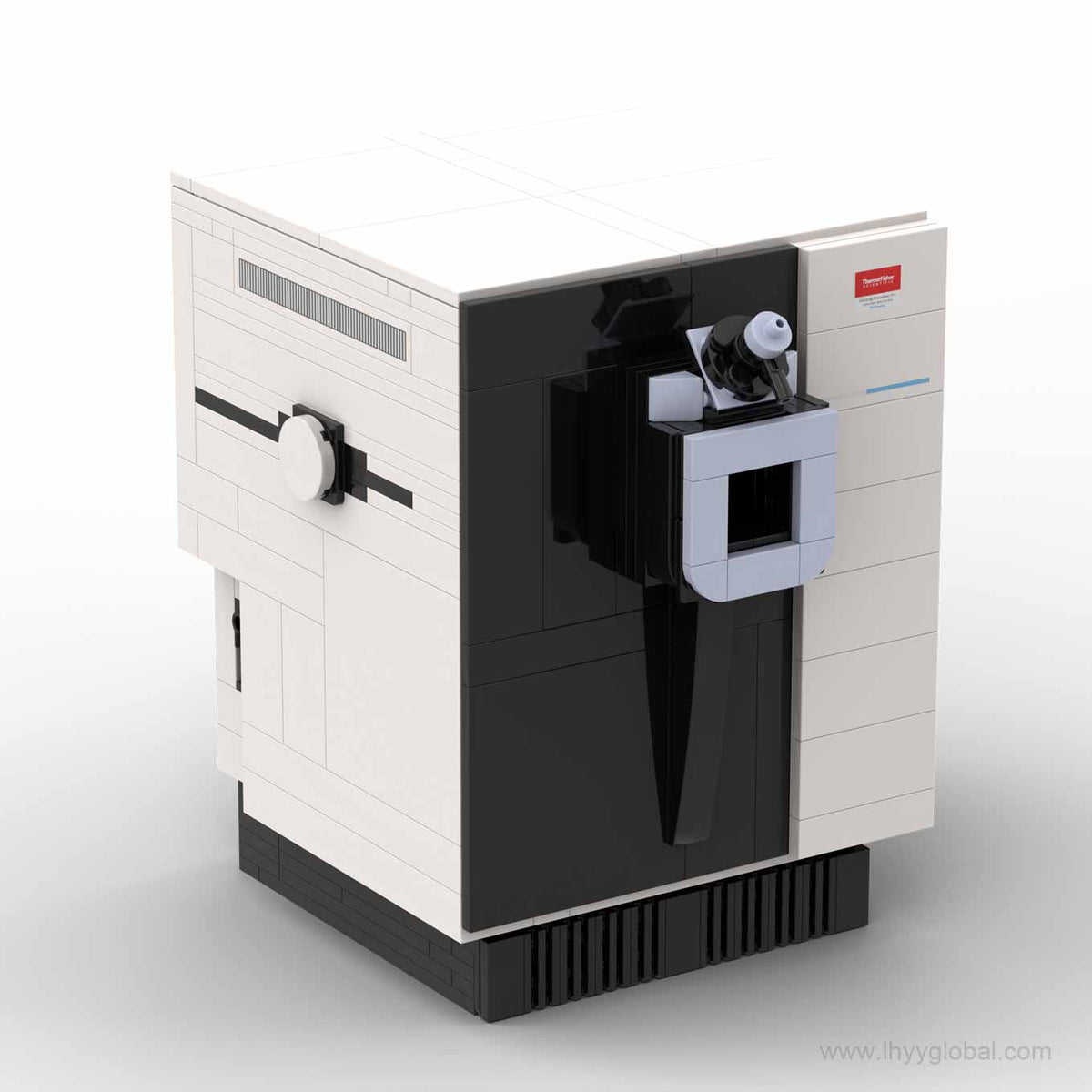 Orbitrap Excedion Pro building block model showing side panel and mass spectrometer details