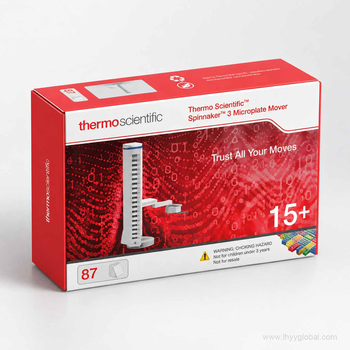 Thermo Scientific Spinnaker 3 Microplate Mover 87-piece building block set packaging