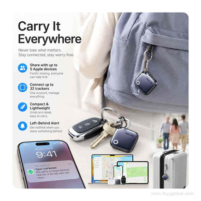 Custom logo smart tracker used with keys, backpack and luggage for travel item tracking