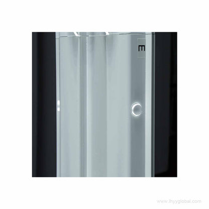 Vertical aluminum profile and graphic channel detail on the 120mm SEG lightbox frame.