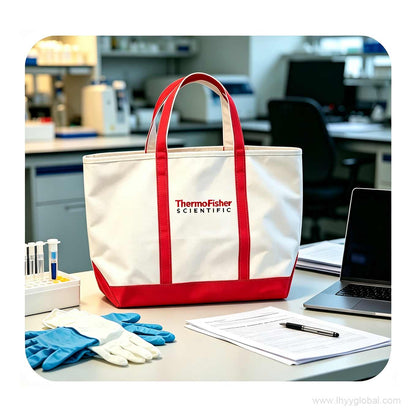 Branded canvas tote bag for bulk corporate events and promotional programs