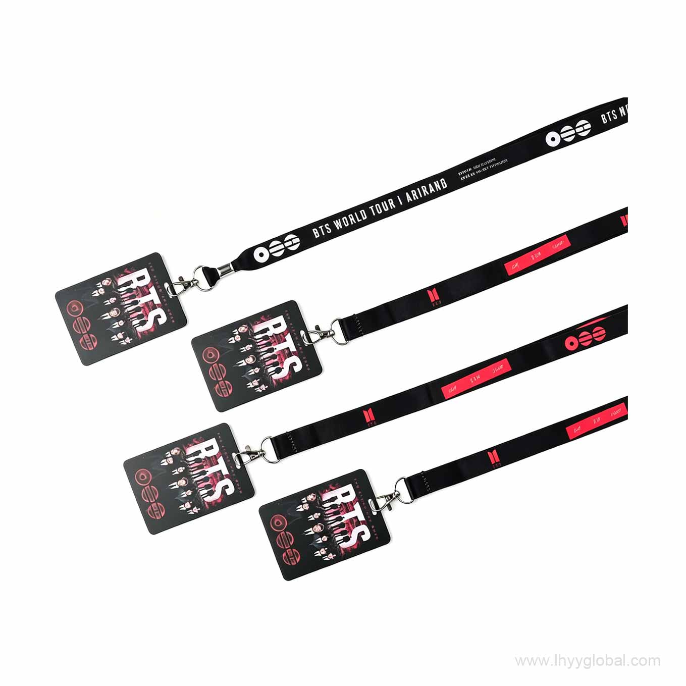 Light blue custom lanyard with breakaway safety buckle