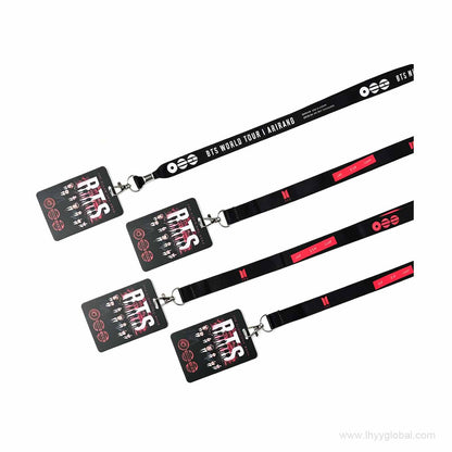 Light blue custom lanyard with breakaway safety buckle