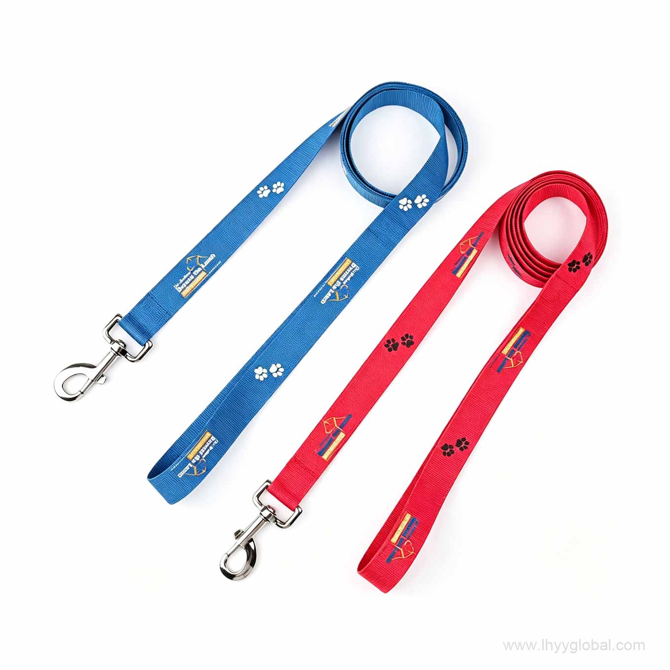 Multicolor custom lanyards prepared for a bulk corporate order