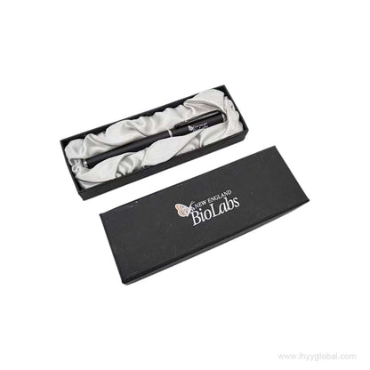 Custom NEB rollerball signature pen with metal grip and luxury gift box - LHYY.