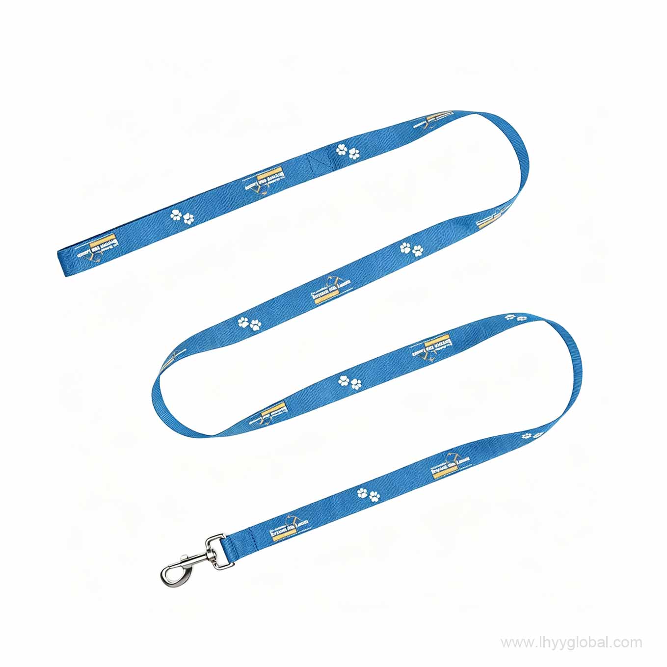 Assorted custom woven and printed lanyards with different attachments