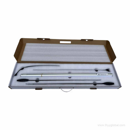 Open hard travel case with EVA foam compartments for GH-703 banner stand components