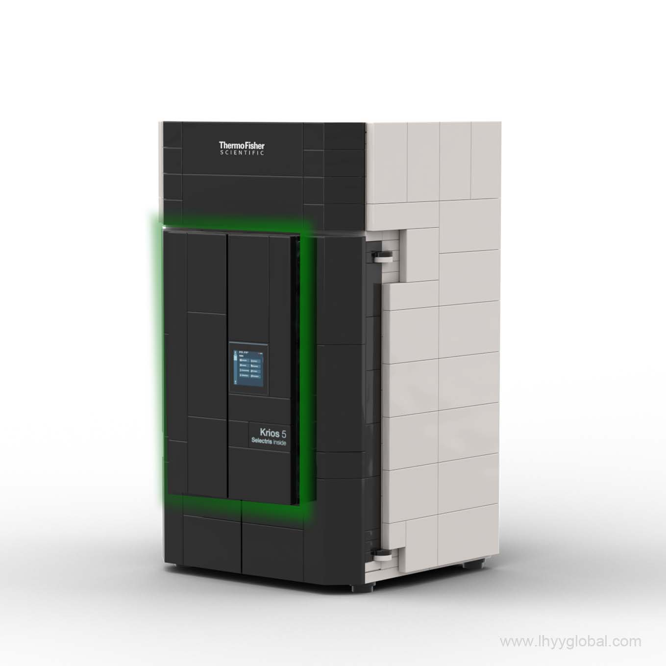 Thermo Fisher Scientific Krios 5 Cryo-electron microscope miniature model built from premium standard bricks, collectible exhibition display for structural biology labs.