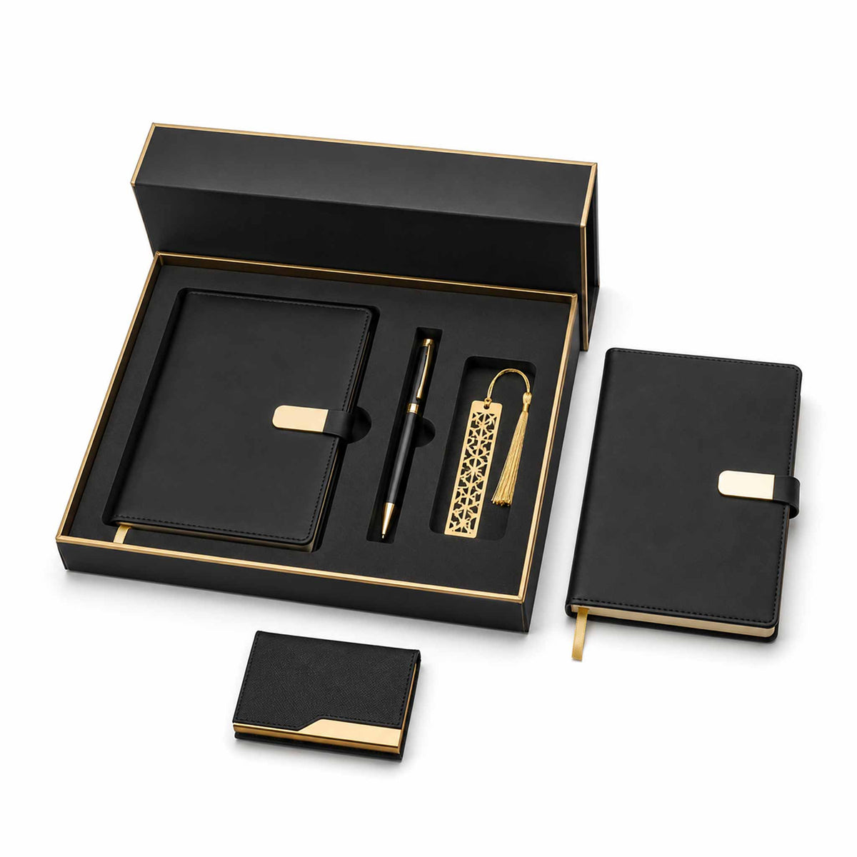 Corporate gift sets and branded kits for employee and client programs