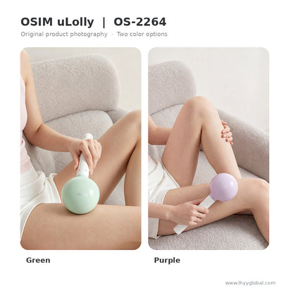 OSIM uLolly OS-2264 handheld massager in Green and Purple