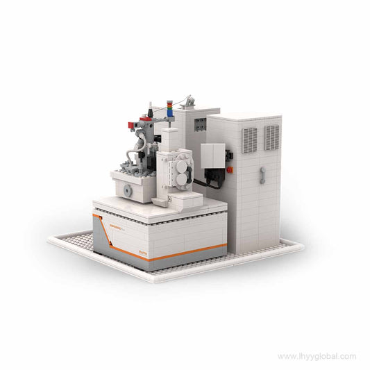 Lego compatible Raith EBPG 5200 electron beam lithography model collectible.