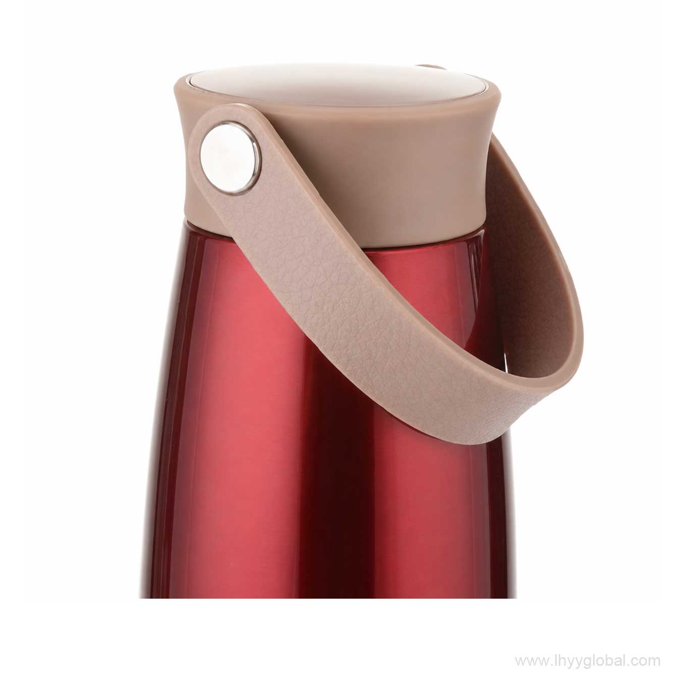 Carry handle and lid detail of the Starbucks Lucky Red bottle