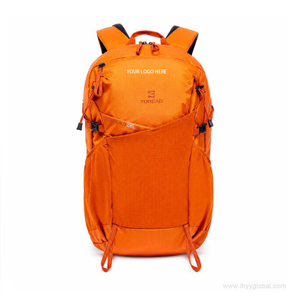 Rear view of TOREAD 26L hiking backpack with padded BES carrying system