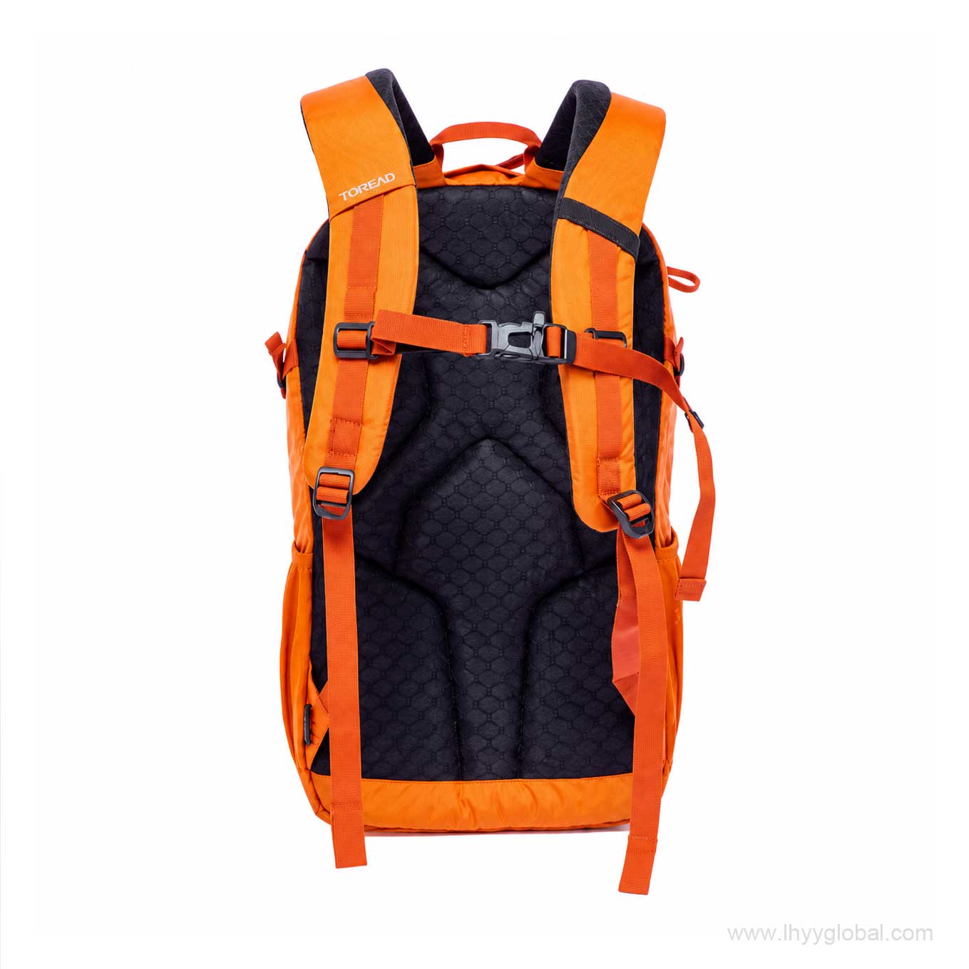 TOREAD 26L orange outdoor backpack with side pocket and custom logo position