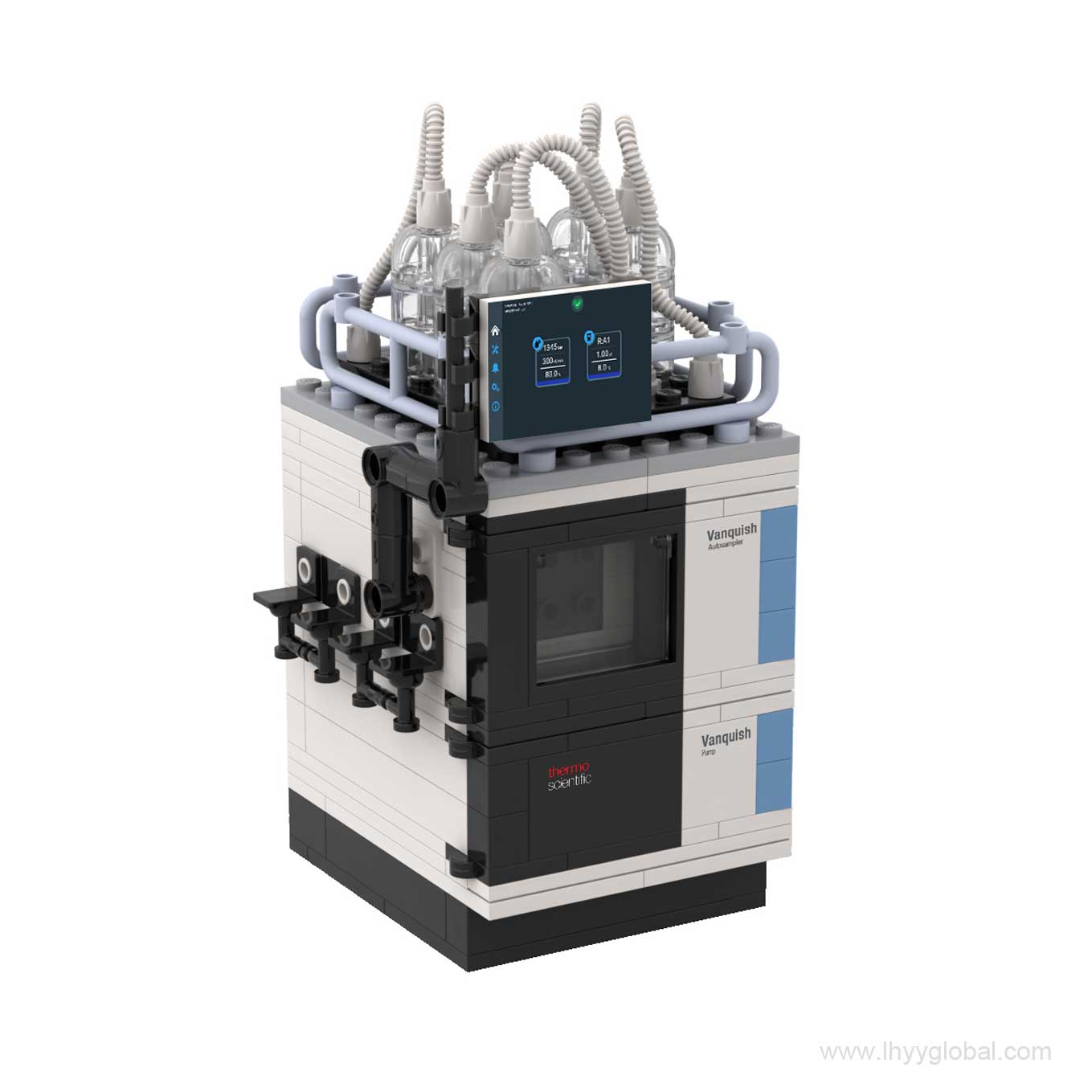 Custom gift box for the 226-piece Vanquish Neo UHPLC building block model